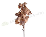 LEA0119 "Dried Look" Silver Dollar Eucalyptus Spray 95cm (Brown) | ARTISTIC GREENERY