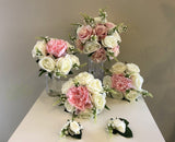 Round Bouquet -Pink & White - Mary C