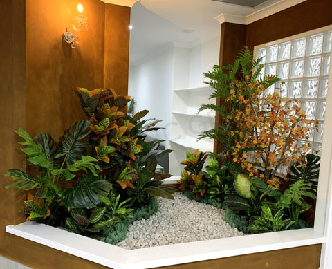 Home Interior Design and Artificial Plants Installation Foyer Area - Thornlie WA | ARTISTIC GREENERY