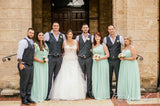 Round Bouquet - Peach & White - Natalie L