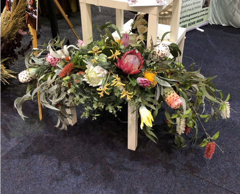 For Hire - Pre-made Native Flower Centerpiece (for bridal table or hanging centerpiece) 150cm