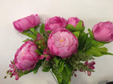 SP0013 Peony Bunch 55cm 6 Colours Artistic Greenery