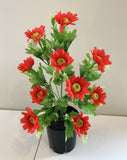 SP0079NEW Gerbera Daisy Bunch 41cm 5 Colours - CLEARANCE