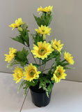 SP0079NEW Gerbera Daisy Bunch 41cm 5 Colours - CLEARANCE