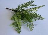 SP0114 NEW Artificial Maidenhair Fern Leave Bunch Green 35cm Real Touch | ARTISTIC GREENERY