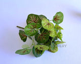 Small - SP0133 Imitation Variegated Begonia / Merry-Go-Around Bunch 2 Sizes | ARTISTIC GREENERY