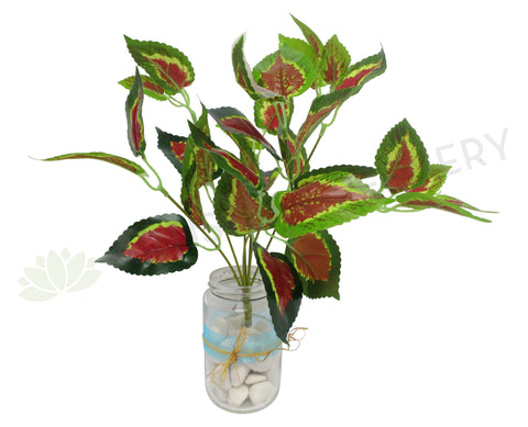 SP0159 Faux Nettles Bunch Glossy Leaves 2 Sizes | ARTISTIC GREENERY Artificial Plant Supplier