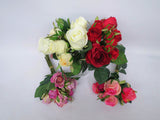 SP0241 Deluxe Rose Bunch 27cm 4 Colours