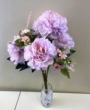 SP0287 Peony & Ranunculus Bouquet 53cm Lilac