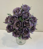 MAUVE - SP0319 Deluxe Rose Bunch 28cm