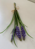 SP0320 Muscari 29cm Purple & White