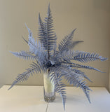 Grey/Blue - SP0326 Coloured Fern Bunch 65cm 3 Colours | ARTISTIC GREENERY