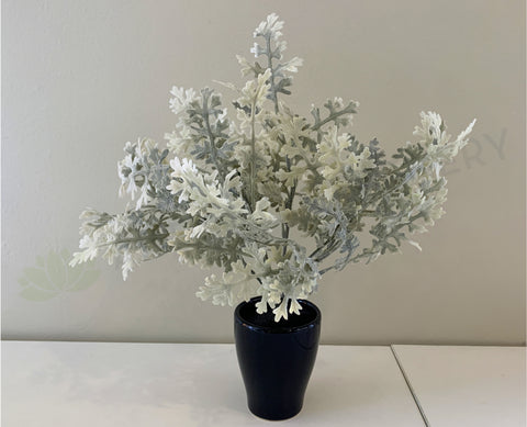 SP0345 Faux Dusty Miller Plant 32cm | ARTISTIC GREENERY