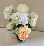 SP0349 Silk Mixed Flower Bunch 29cm 6 Colours | ARTISTIC GREENERY