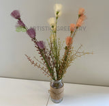 SP0365 Artificial Dried-Look Flower - Dandelion 55cm 3 Colours | ARTISTIC GREENERY