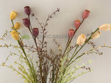 SP0366 Faux Dried-Look Flower - Flower Pods 60cm 4 Colours | ARTISTIC GREENERY