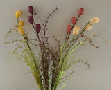 SP0366 Faux Dried-Look Flower - Flower Pods 60cm 4 Colours | ARTISTIC GREENERY