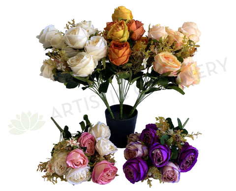 SP0374 Silk Large Rose Bunch 50cm 5 Styles |  ARTISTIC GREENERY MALAGA AUSTRALIA