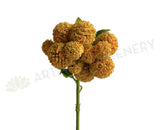 SP0399 Faux Craspedia / Billy Button / Yellow Balls Stem 32cm | ARTISTIC GREENERY