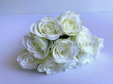 SP0420 Silk White Rose Posy / Bunch / Bouquet 42cm SPECIAL | ARTISTIC GREENERY