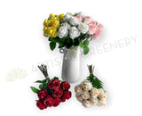 SP0440 Silk Rose Posy 40cm (9 Stems) 5 Colours | ARTISTIC GREENERY