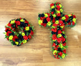 Indigenous Australia Floral Cross 40cm / 70cm / 90cm (SYM0038)