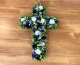 Fremantle Dockers Colour Theme Floral Cross 40cm / 70cm / 90cm (SYM0039)