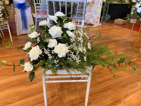 Sandra Levy Valensi - arrangement 1 (floor) 80(w) x 38(h) $259 | ARTISTIC GREENERY