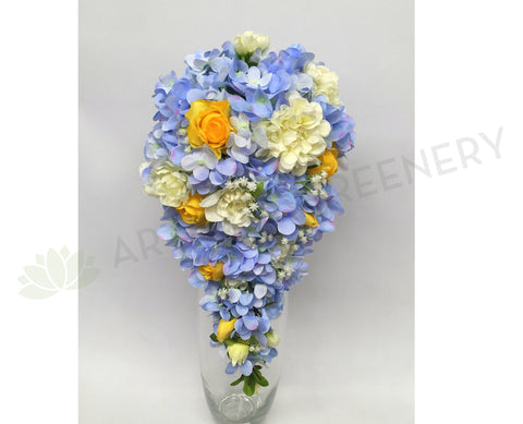 Teardrop Bouquet - Purple & Yellow - Sarah