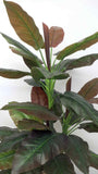 T0079 Philodendron (Red Leaf) Real Touch 135cm Artistic Greenery