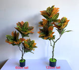 T0164 Artificial Red Croton Tree 3 Sizes 60 / 120 / 180cm | ARTISTIC GREENERY