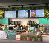 T4 Bubble Tea (Victoria Park) - Feature Wall & Potted Plants for Shelves