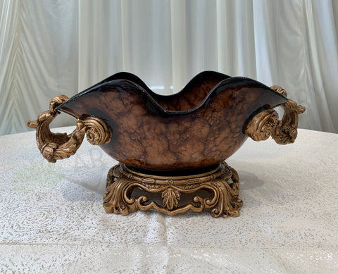 Decorative Fruit Bowl Style Vase - Fiberglass (Code: FG-TR086)