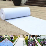 Carpet Runner / Wedding Aisle Runner (Felt)  2 meter wide - Red / White