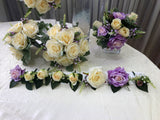 Bridesmaids' bouquets and boutonnieres