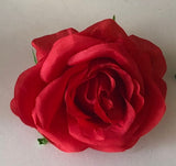 ACC0047 Single Rose Head (Availabe in 8 Colours)