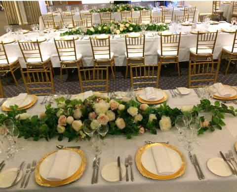 For Hire - Guest Table Centrepiece (Pink & White) 220cm